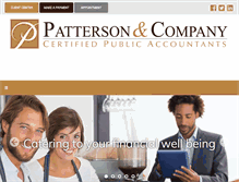 Tablet Screenshot of pattersoncpa.com